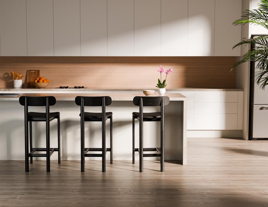 L 3 Zara Barstool Residential Black Black