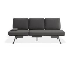 P 7 Arla 3seater Charcoal Darkgrey