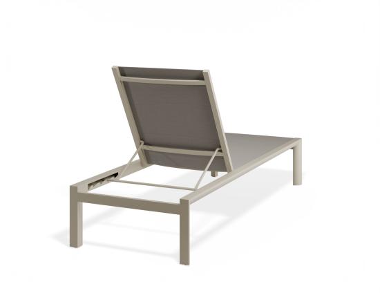 Alvor Sun Lounge - Latte - Biscuit Mesh