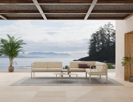 Cetara Coffee Table - Outdoor - Large - Latte