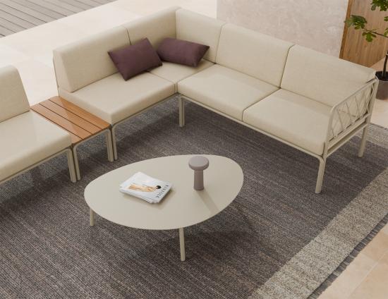 Cetara Coffee Table - Outdoor - Large - Latte