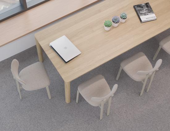 Nova Dining Chair - Dove Legs - Shell Fabric