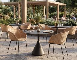 Large Kora Round Cafe Table