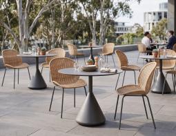 Restaurant Chairs On Terrace