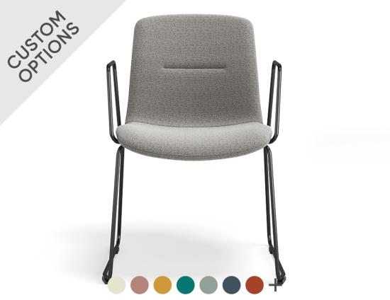 Sora Chair - With Arms - Sled Base