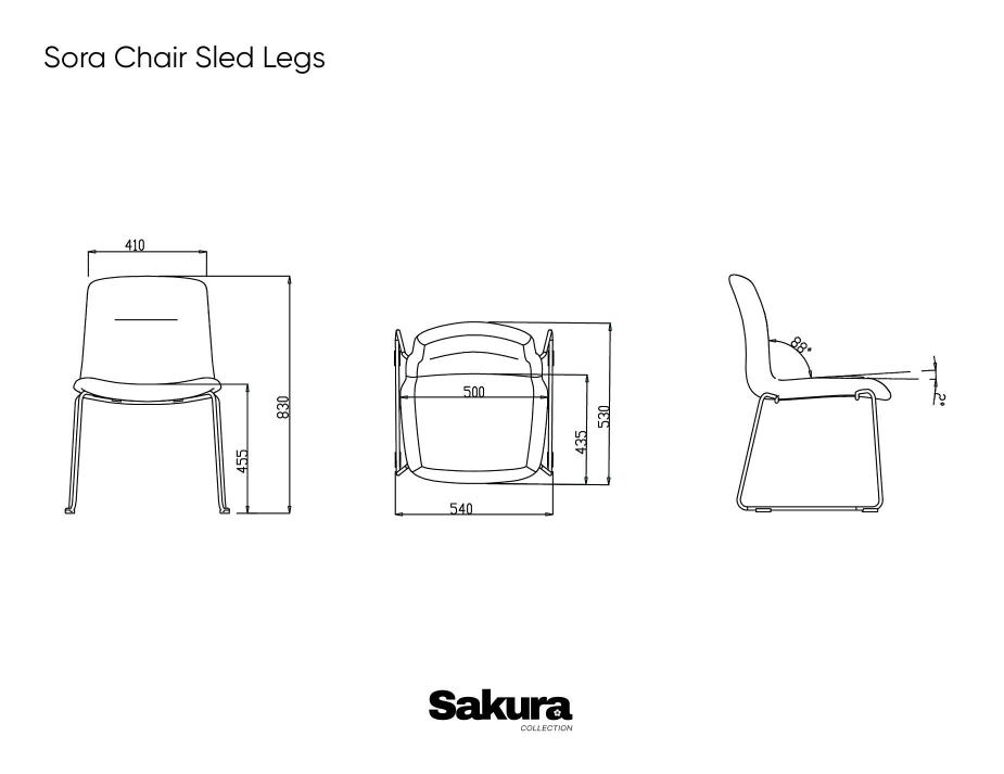 Sora Chair Sled Legs
