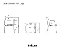 Sora Armchair Post Legs