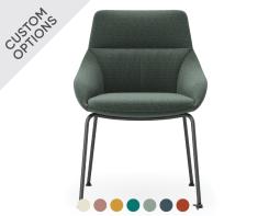 Nola Armchair - Low Arm - 4 Post Base