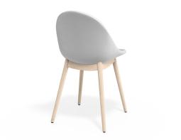 P 2 Pebble Chair Whitepuseat Beechbase
