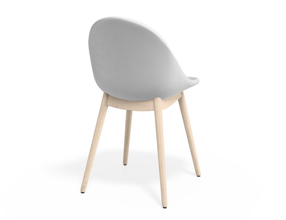 P 2 Pebble Chair Whitepuseat Beechbase