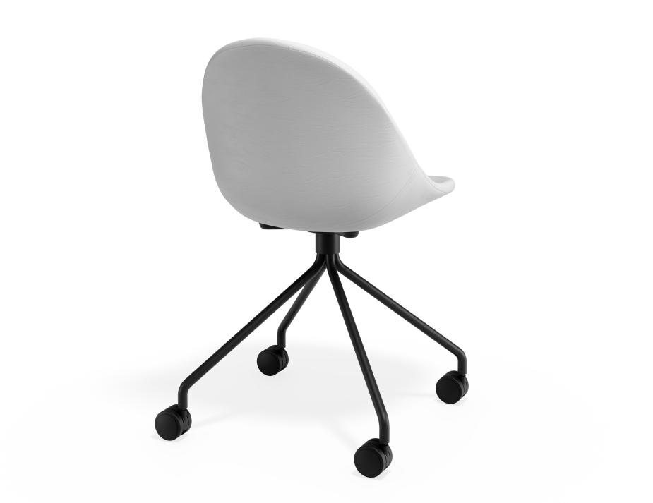 P 2 Pebble Chair Whitepuseat Pyramidcastors