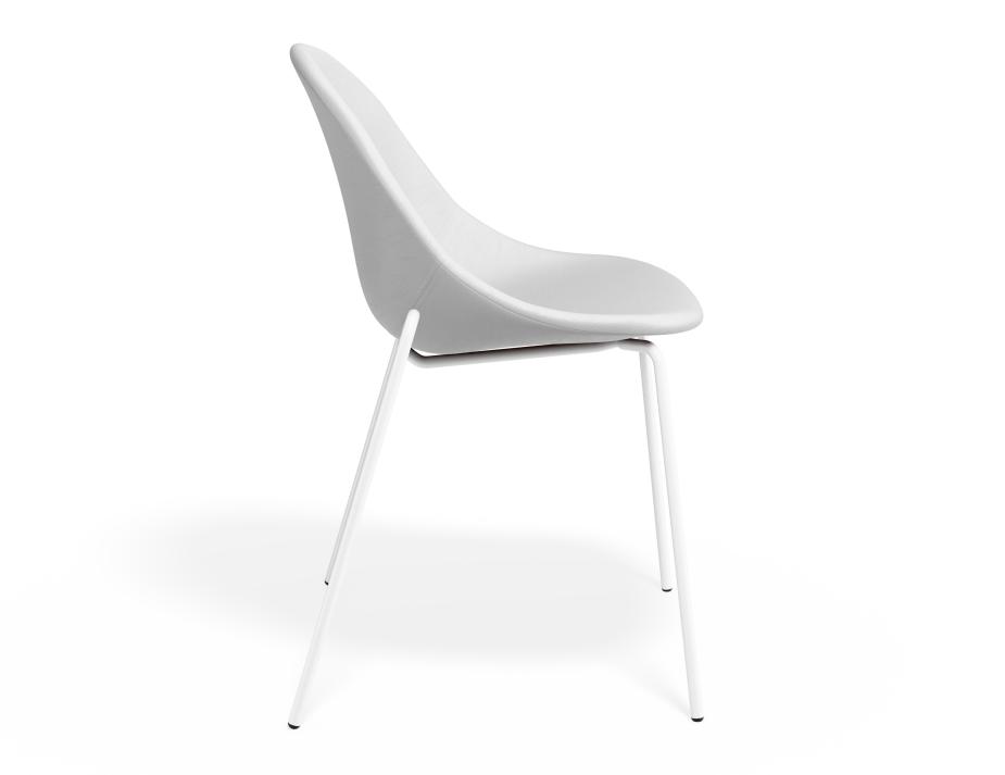 P 3 Pebble Chair Whitepuseat 4postwhite
