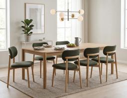 Oskar Chair Oak Green New
