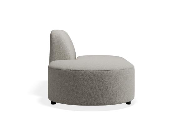 Atticus Modular Sofa Section - Left Open End - Oyster Grey