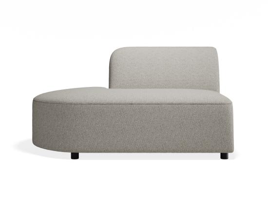 Atticus Modular Sofa Section - Left Open End - Oyster Grey