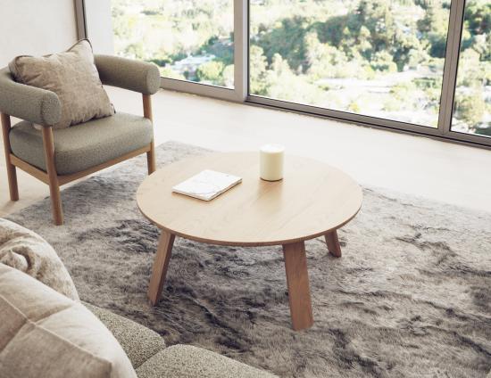 Mateo Coffee Table - Round - Natural Ash - 90cm