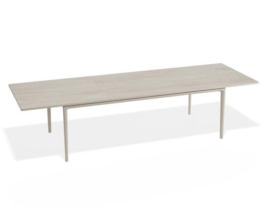 Arken Table - Outdoor - Extendable - Latte - Dune Ceramic Top