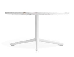 P 3 Place Coffeetable 800dia Terrazzo White