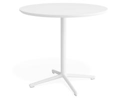 Place Cafe Table - Round - White Top - 80cm
