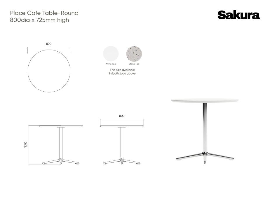 Place Cafe Table Line Drawings 80 X725cm