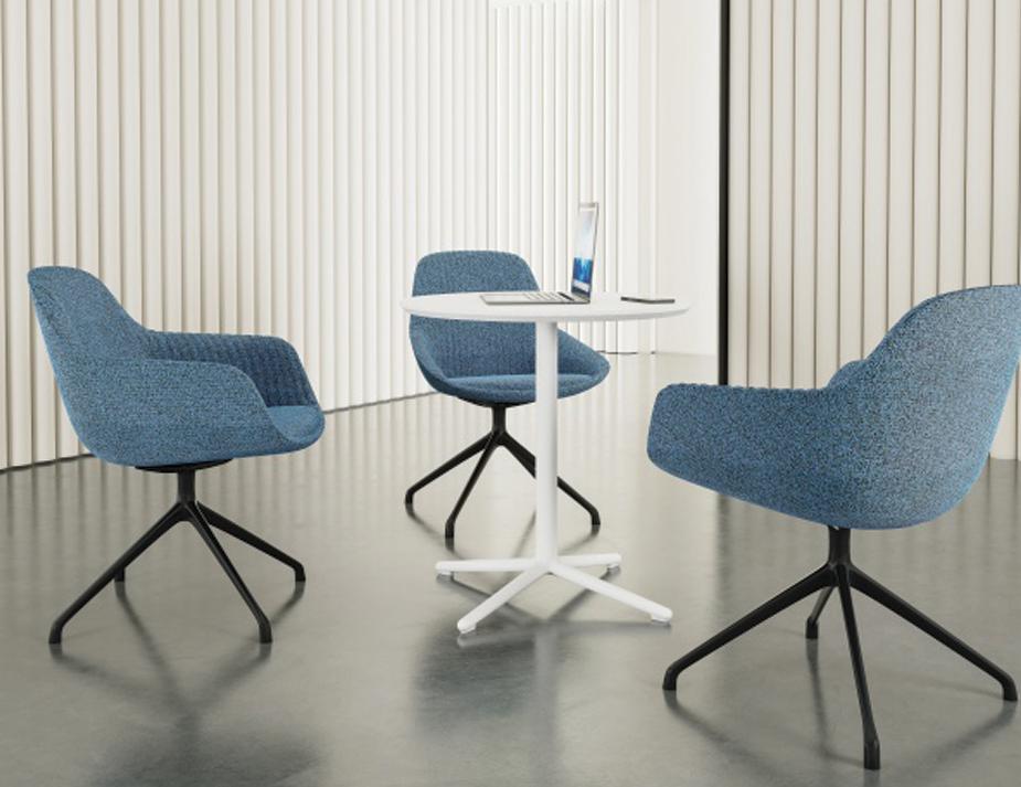 Place Cafe Table White 70cmdia 2