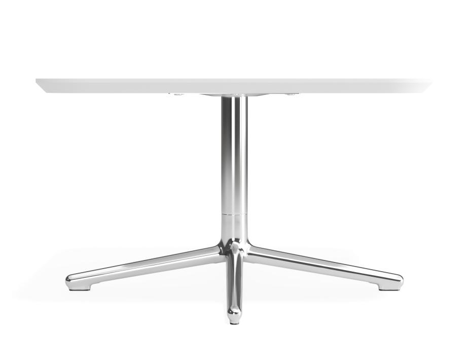 P 3 Place Coffeetable 700x700 White Chrome
