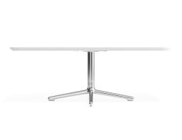 P 3 Place Coffeetable 1200x600 White Chrome