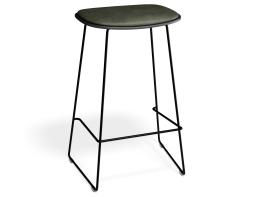 P 1 Elvav2 Kitchenstool Padded Black Black Greenpu