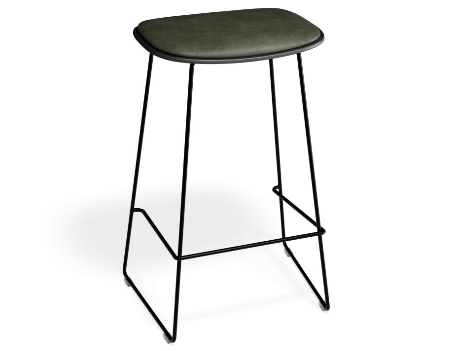 P 2 Elvav2 Kitchenstool Padded Black Black Greenpu1
