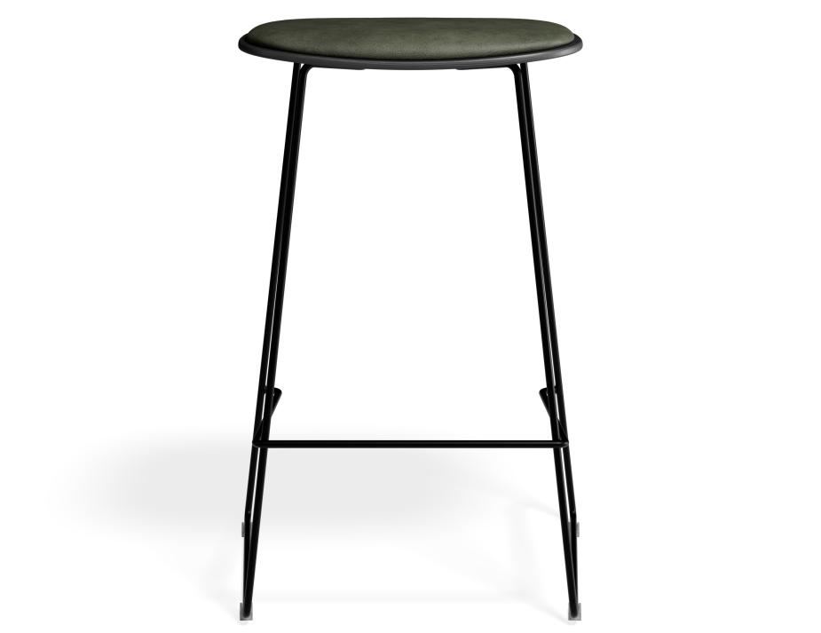 P 4 Elvav2 Kitchenstool Padded Black Black Greenpu