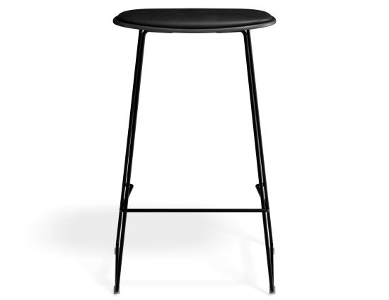 Elva Stool - Black Seat - Black Pad - Black Frame