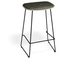 P 2 Elvav2 Kitchenstool Padded Ash Black Greenpu