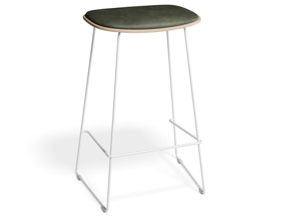 P 1 Elvav2 Kitchenstool Padded Ash White Greenpu