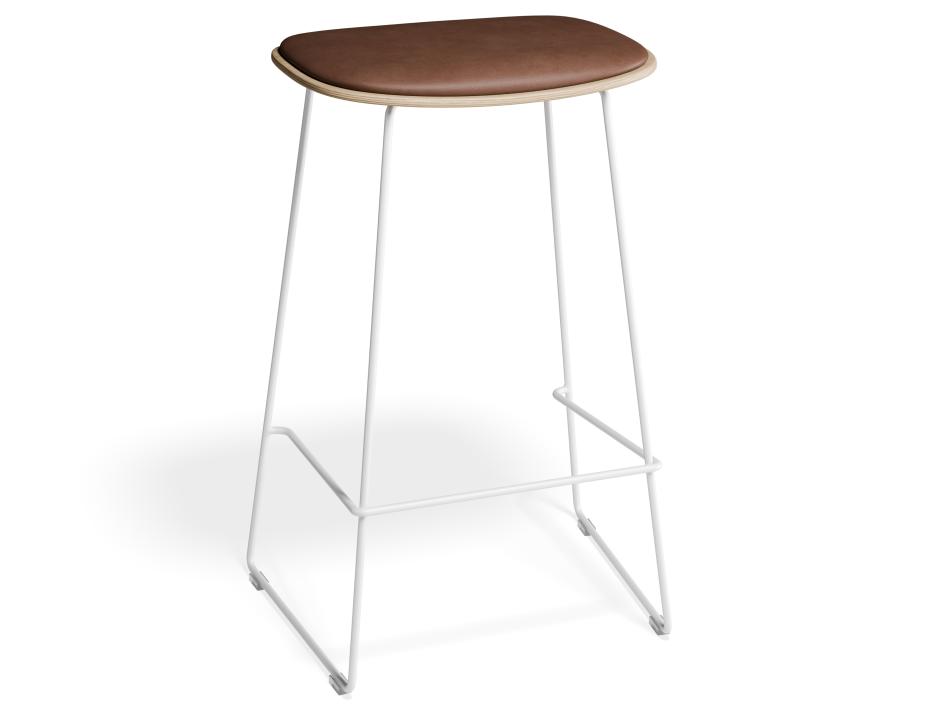 P 1 Elvav2 Kitchenstool Padded Ash White Tanpu1