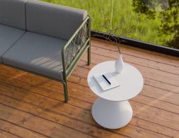 L 2 Kora Sidetable White