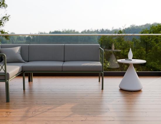 Kora Side Table - Outdoor - White