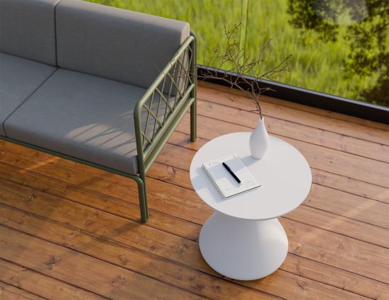 Kora Side Table - Outdoor - White