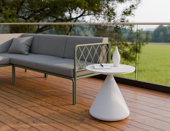 Kora Side Table - Outdoor - White