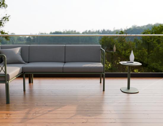 Deck Side Table - Outdoor - Eucalyptus Green