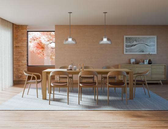 Pier Dining Table - Solid Oak - 240 x 100cm