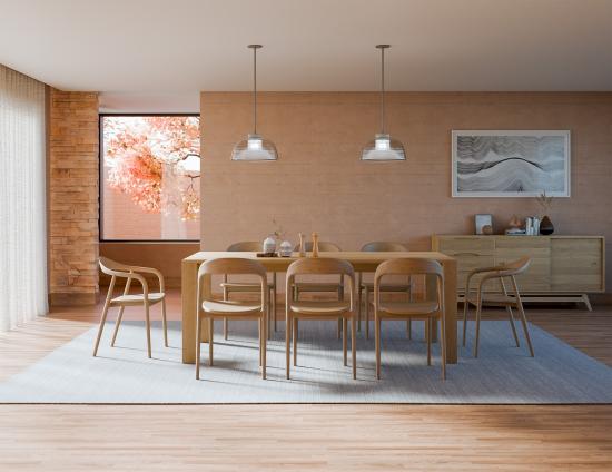 Pier Dining Table - Solid Oak - 200 x 95cm