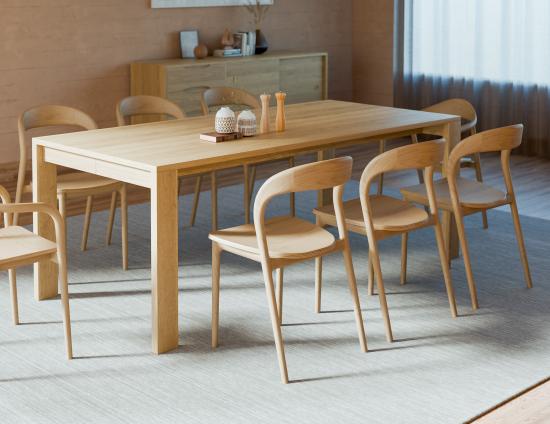 Pier Dining Table - Solid Oak - 200 x 95cm