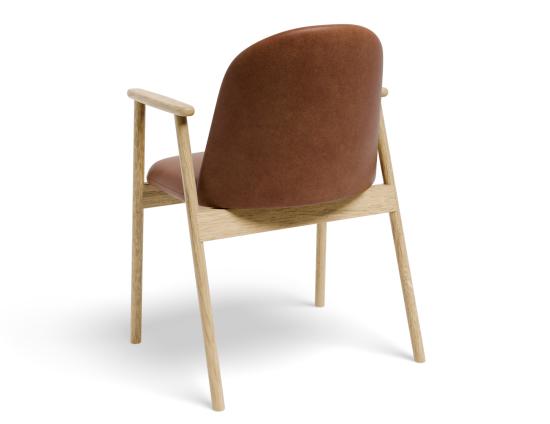 Lina Armchair - Natural - Retro Brandy PU