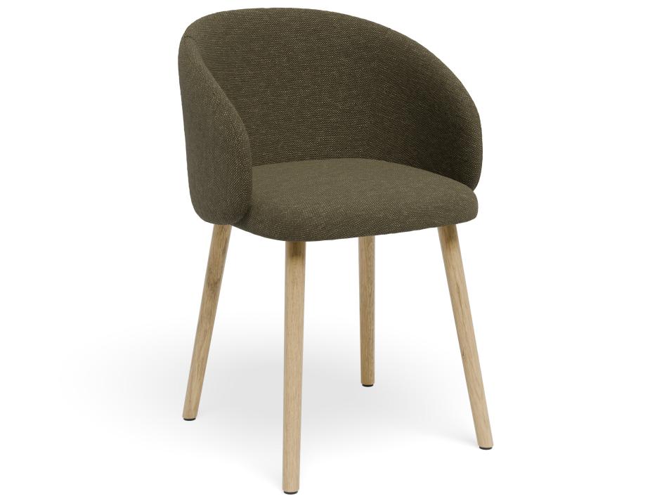 P 1 Henley Chair Oakleg Forestgreen
