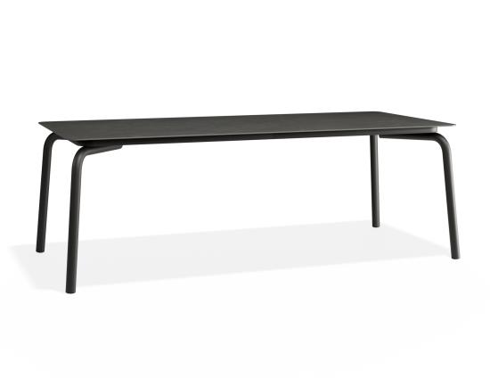 Roku Dining Table 220cm - Outdoor - Charcoal - Basalt Ceramic