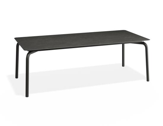 Roku Dining Table 220cm - Outdoor - Charcoal - Basalt Ceramic