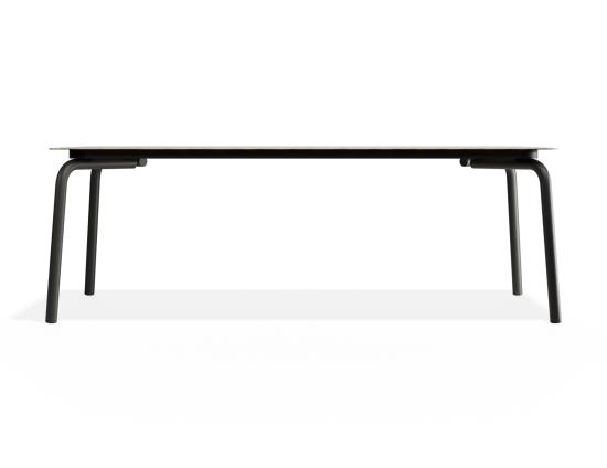 Roku Dining Table 220cm - Outdoor - Charcoal - Basalt Ceramic