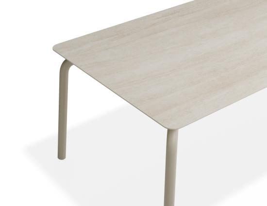 Roku Dining Table 220cm - Outdoor - Latte - Dune Ceramic