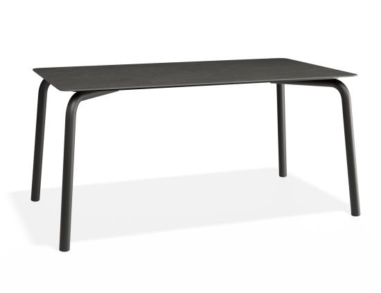 Roku Dining Table 160cm - Outdoor - Charcoal - Basalt Ceramic
