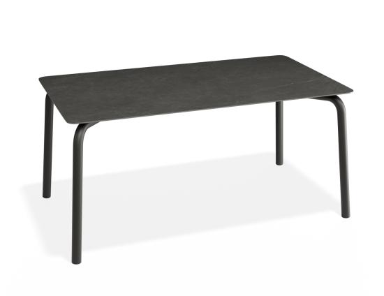 Roku Dining Table 160cm - Outdoor - Charcoal - Basalt Ceramic